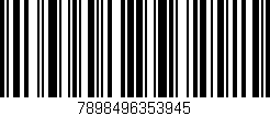 Código de barras (EAN, GTIN, SKU, ISBN): '7898496353945'