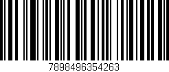 Código de barras (EAN, GTIN, SKU, ISBN): '7898496354263'