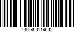 Código de barras (EAN, GTIN, SKU, ISBN): '7898498114032'