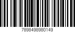 Código de barras (EAN, GTIN, SKU, ISBN): '7898498980149'