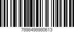Código de barras (EAN, GTIN, SKU, ISBN): '7898498980613'