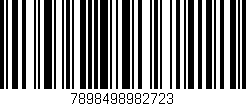 Código de barras (EAN, GTIN, SKU, ISBN): '7898498982723'