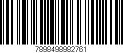 Código de barras (EAN, GTIN, SKU, ISBN): '7898498982761'