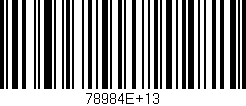Código de barras (EAN, GTIN, SKU, ISBN): '78984E+13'