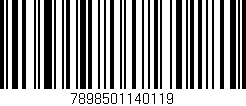 Código de barras (EAN, GTIN, SKU, ISBN): '7898501140119'