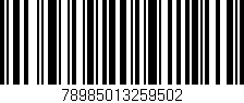 Código de barras (EAN, GTIN, SKU, ISBN): '78985013259502'