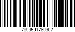 Código de barras (EAN, GTIN, SKU, ISBN): '7898501760607'