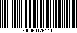 Código de barras (EAN, GTIN, SKU, ISBN): '7898501761437'