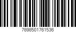 Código de barras (EAN, GTIN, SKU, ISBN): '7898501761536'