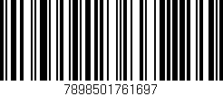 Código de barras (EAN, GTIN, SKU, ISBN): '7898501761697'