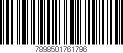 Código de barras (EAN, GTIN, SKU, ISBN): '7898501761796'