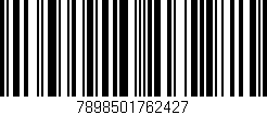 Código de barras (EAN, GTIN, SKU, ISBN): '7898501762427'