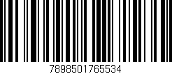 Código de barras (EAN, GTIN, SKU, ISBN): '7898501765534'