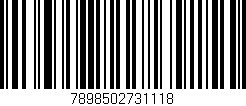 Código de barras (EAN, GTIN, SKU, ISBN): '7898502731118'
