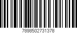 Código de barras (EAN, GTIN, SKU, ISBN): '7898502731378'