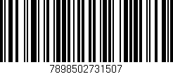 Código de barras (EAN, GTIN, SKU, ISBN): '7898502731507'
