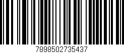 Código de barras (EAN, GTIN, SKU, ISBN): '7898502735437'