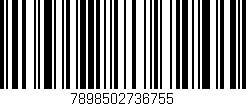 Código de barras (EAN, GTIN, SKU, ISBN): '7898502736755'