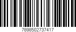 Código de barras (EAN, GTIN, SKU, ISBN): '7898502737417'