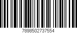 Código de barras (EAN, GTIN, SKU, ISBN): '7898502737554'