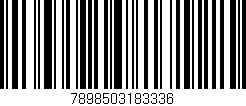 Código de barras (EAN, GTIN, SKU, ISBN): '7898503183336'