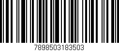 Código de barras (EAN, GTIN, SKU, ISBN): '7898503183503'