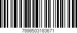 Código de barras (EAN, GTIN, SKU, ISBN): '7898503183671'