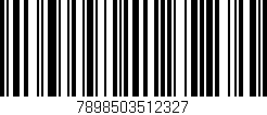 Código de barras (EAN, GTIN, SKU, ISBN): '7898503512327'