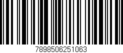 Código de barras (EAN, GTIN, SKU, ISBN): '7898506251063'
