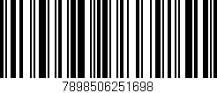 Código de barras (EAN, GTIN, SKU, ISBN): '7898506251698'