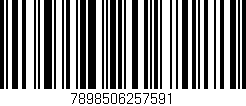 Código de barras (EAN, GTIN, SKU, ISBN): '7898506257591'
