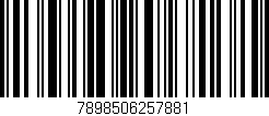 Código de barras (EAN, GTIN, SKU, ISBN): '7898506257881'