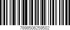 Código de barras (EAN, GTIN, SKU, ISBN): '7898506259502'