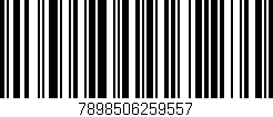 Código de barras (EAN, GTIN, SKU, ISBN): '7898506259557'