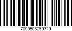 Código de barras (EAN, GTIN, SKU, ISBN): '7898506259779'