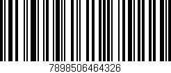 Código de barras (EAN, GTIN, SKU, ISBN): '7898506464326'