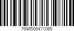 Código de barras (EAN, GTIN, SKU, ISBN): '7898506471065'