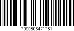 Código de barras (EAN, GTIN, SKU, ISBN): '7898506471751'