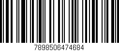 Código de barras (EAN, GTIN, SKU, ISBN): '7898506474684'