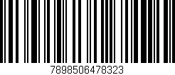 Código de barras (EAN, GTIN, SKU, ISBN): '7898506478323'
