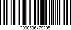 Código de barras (EAN, GTIN, SKU, ISBN): '7898506479795'