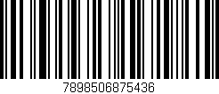 Código de barras (EAN, GTIN, SKU, ISBN): '7898506875436'