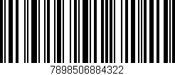 Código de barras (EAN, GTIN, SKU, ISBN): '7898506884322'