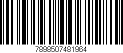 Código de barras (EAN, GTIN, SKU, ISBN): '7898507481964'