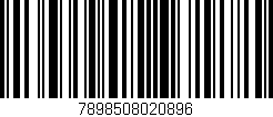Código de barras (EAN, GTIN, SKU, ISBN): '7898508020896'