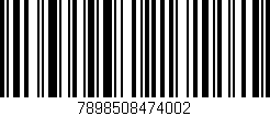 Código de barras (EAN, GTIN, SKU, ISBN): '7898508474002'