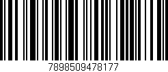 Código de barras (EAN, GTIN, SKU, ISBN): '7898509478177'