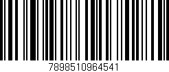 Código de barras (EAN, GTIN, SKU, ISBN): '7898510964541'