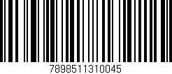 Código de barras (EAN, GTIN, SKU, ISBN): '7898511310045'