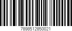 Código de barras (EAN, GTIN, SKU, ISBN): '7898512850021'